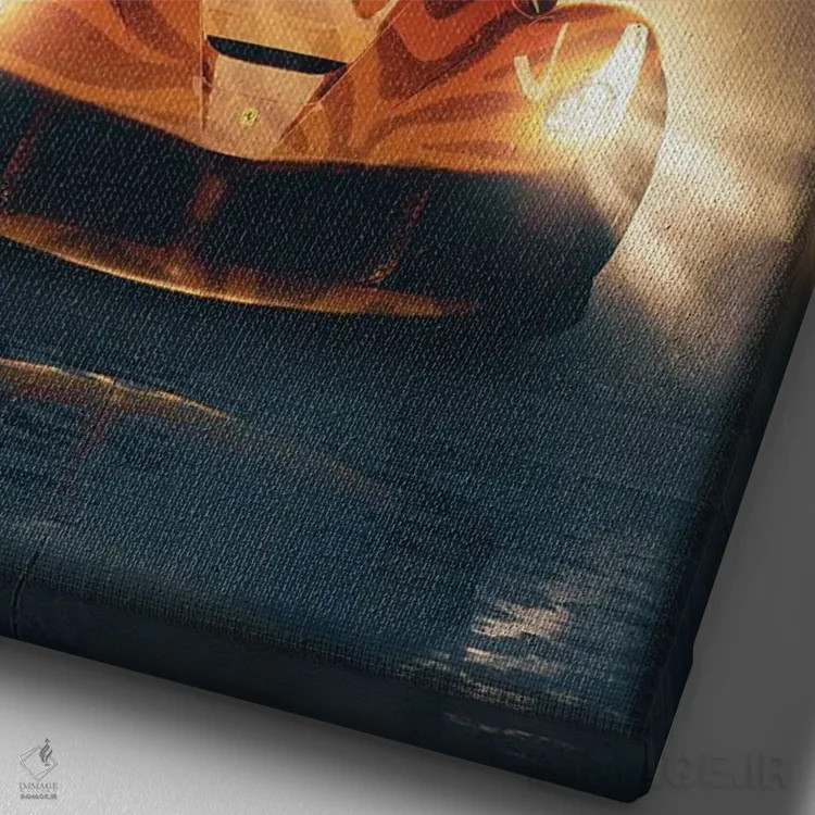 تابلو دکوراتیو گربه مقلد اثر آدام کازینز - نمای نزدیک بافت بوم