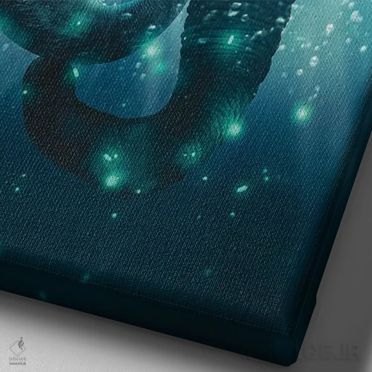 تابلو دکوراتیو پیوند ابدی اثر آدام کازینز - نمای نزدیک بافت بوم