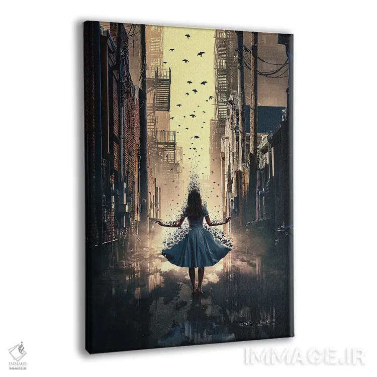 تابلو دکوراتیو پر کشیدن اثر آدام کازینز - نمای پرسپکتیو محصول