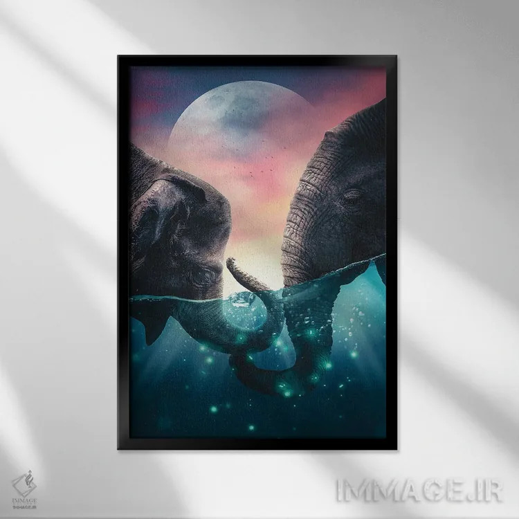 تابلو دکوراتیو پیوند ابدی اثر آدام کازینز - نمای قابدار مشکی