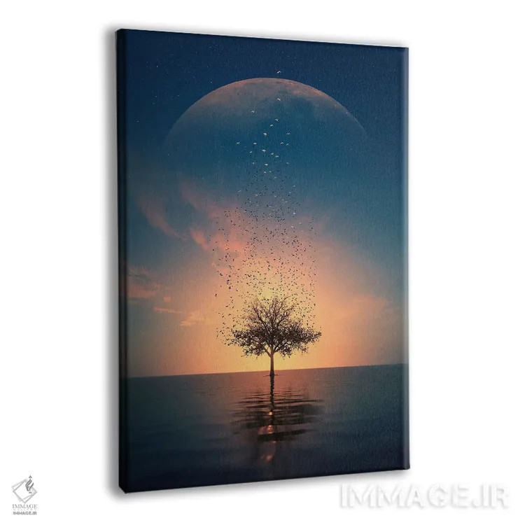 تابلو دکوراتیو پرندگان آزاد اثر آدام کازینز - نمای پرسپکتیو محصول