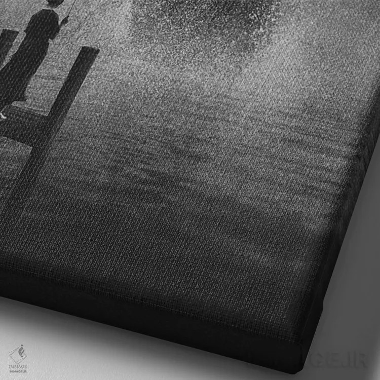 تابلو دکوراتیو نهنگ غول پیکر اثر آدام کازینز - نمای نزدیک بافت بوم