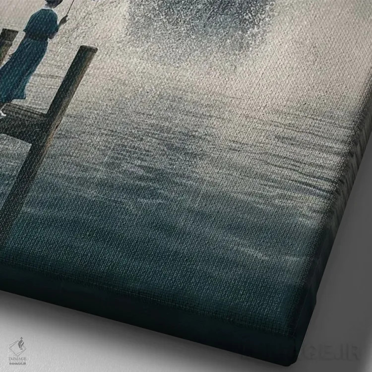 تابلو دکوراتیو نهنگ غول پیکر اثر آدام کازینز - نمای نزدیک بافت بوم