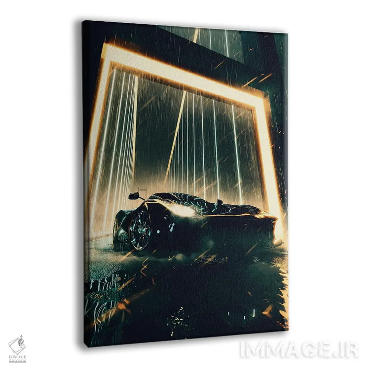 تابلو دکوراتیو فراری نئونی اثر آدام کازینز - نمای پرسپکتیو محصول