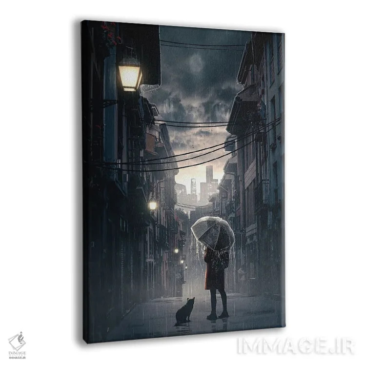 تابلو دکوراتیو شبح بارانی اثر آدام کازینز - نمای پرسپکتیو محصول
