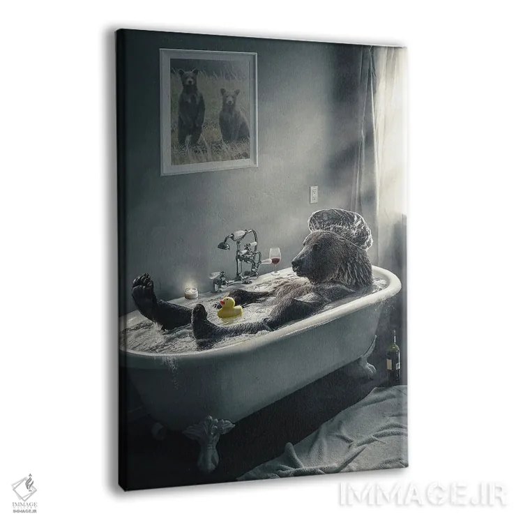 تابلو دکوراتیو نیازهای خرسی اثر آدام کازینز - نمای پرسپکتیو محصول