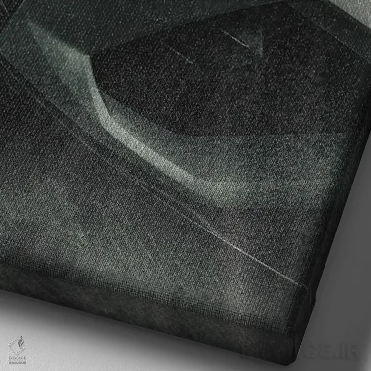 تابلو دکوراتیو لامبورگینی زیر باران اثر آدام کازینز - نمای نزدیک بافت بوم