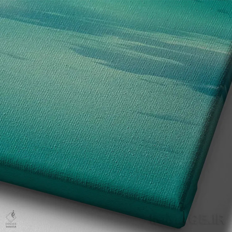 تابلو دکوراتیو شهر لاک پشت ها اثر آدام کازینز - نمای نزدیک بافت بوم