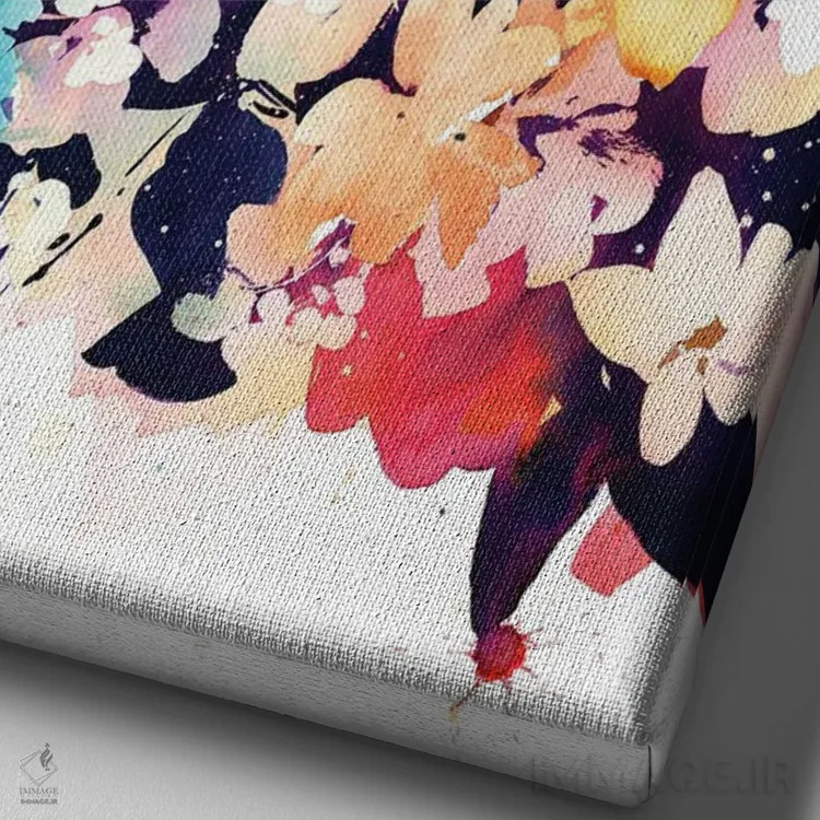 تابلو دکوراتیو نجوای نیمه شب اثر کریتیو اینگرید - نمای نزدیک بافت بوم