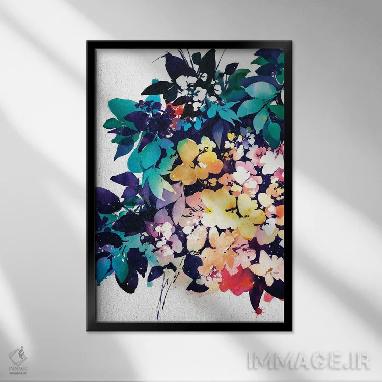 تابلو دکوراتیو نجوای نیمه شب اثر کریتیو اینگرید - نمای قابدار مشکی