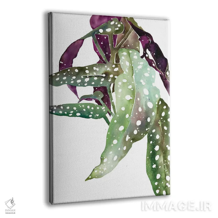 تابلو مدرن بگونیا خال خالی اثر کریتیو اینگرید - نمای پرسپکتیو محصول