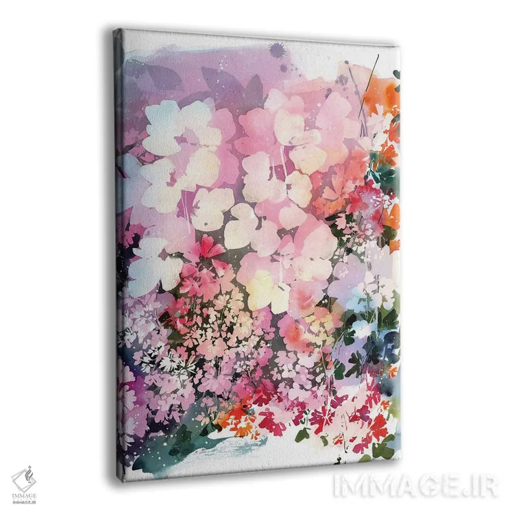 تابلو دکوراتیو باغ غروب صورتی اثر کریتیو اینگرید - نمای پرسپکتیو محصول