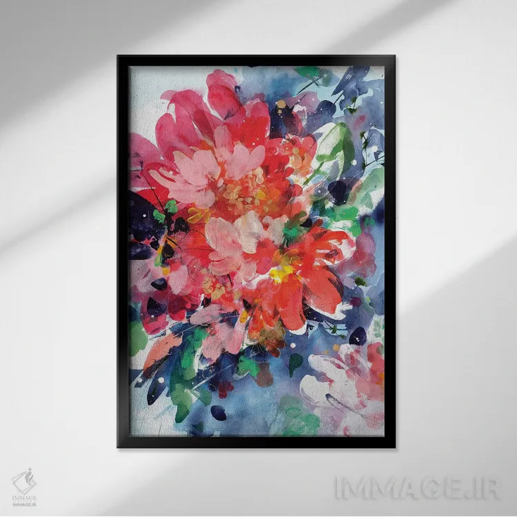 تابلو دکوراتیو آغوش کیهانی اثر کریتیو اینگرید - نمای قابدار مشکی