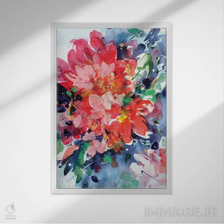 تابلو دکوراتیو آغوش کیهانی اثر کریتیو اینگرید - نمای قابدار سفید