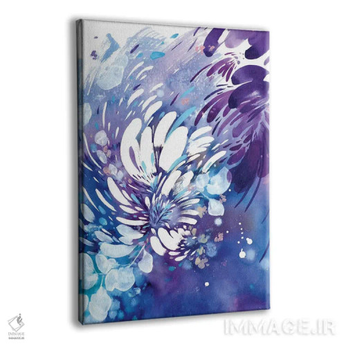 تابلو انتزاعی رویای بنفش اثر کریتیو اینگرید - نمای پرسپکتیو محصول