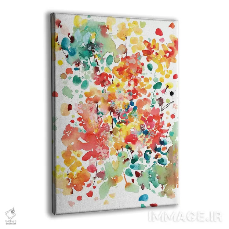 تابلو انتزاعی شکوفا شو اثر کریتیو اینگرید - نمای پرسپکتیو محصول
