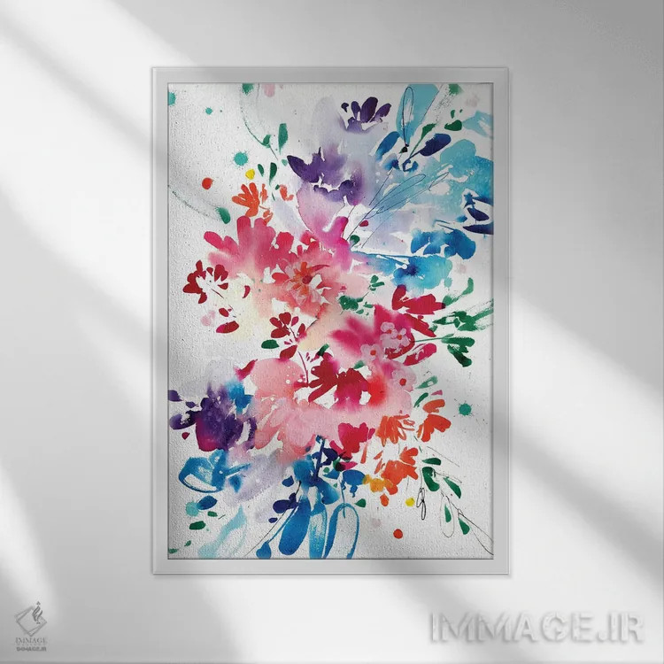 تابلو دکوراتیو آگاه اثر کریتیو اینگرید - نمای قابدار سفید