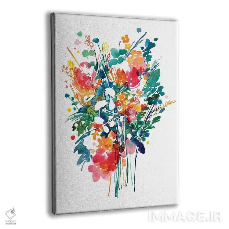 تابلو دکوراتیو دسته گل بزرگ اثر کریتیو اینگرید - نمای پرسپکتیو محصول