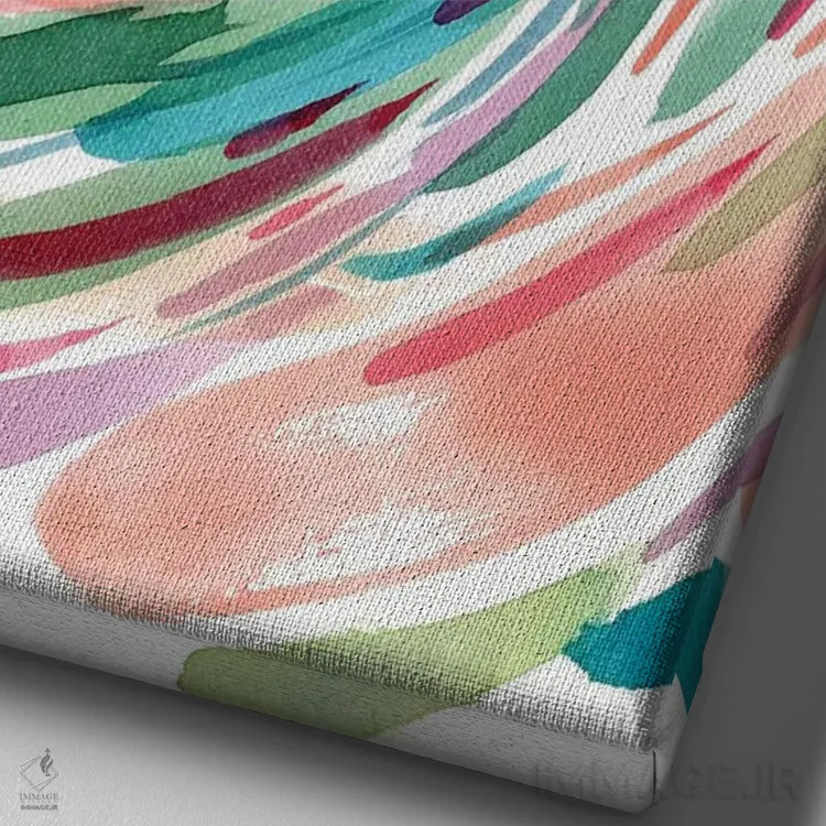 تابلو دکوراتیو شجاع باش اثر کریتیو اینگرید - نمای نزدیک بافت بوم