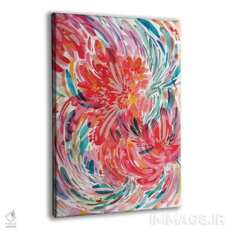 تابلو انتزاعی شجاع اثر کریتیو اینگرید - نمای پرسپکتیو محصول