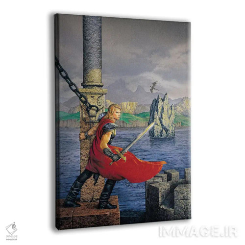 تابلو دکوراتیو بدویر اثر سیروئلو - نمای پرسپکتیو محصول