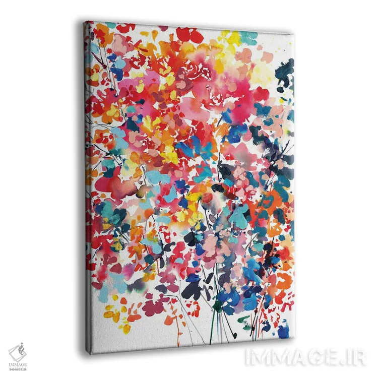 تابلو دکوراتیو طوفان گلی اثر کریتیو اینگرید - نمای پرسپکتیو محصول
