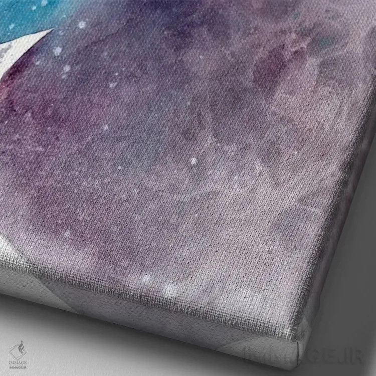 تابلو انتزاعی سنگ ریزه های زیر آب اثر کریتیو اینگرید - نمای نزدیک بافت بوم