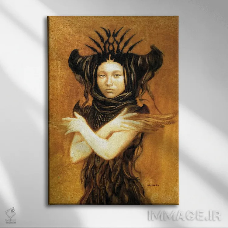 تابلو دکوراتیو ایسیدریس اثر سیروئلو - نمای روبهرو روی دیوار