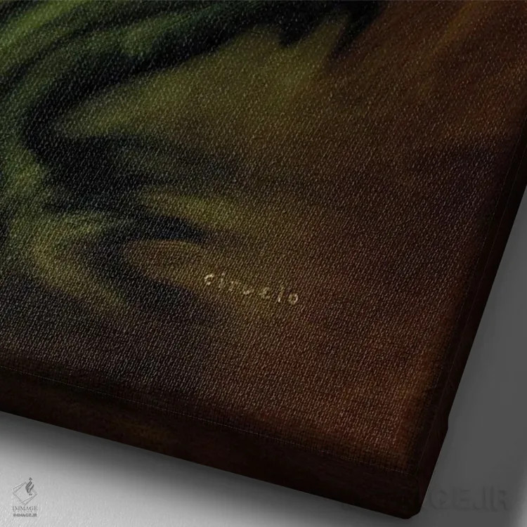 تابلو دکوراتیو ایجیکونا لمس شده توسط نور پریان اثر سیروئلو - نمای نزدیک بافت بوم