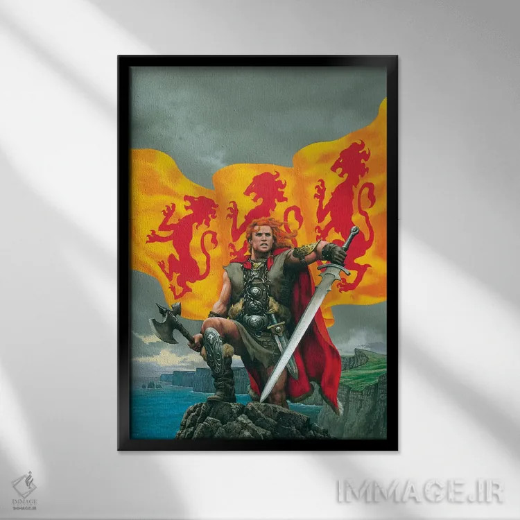 تابلو دکوراتیو برایان بورو اثر سیروئلو - نمای قابدار مشکی