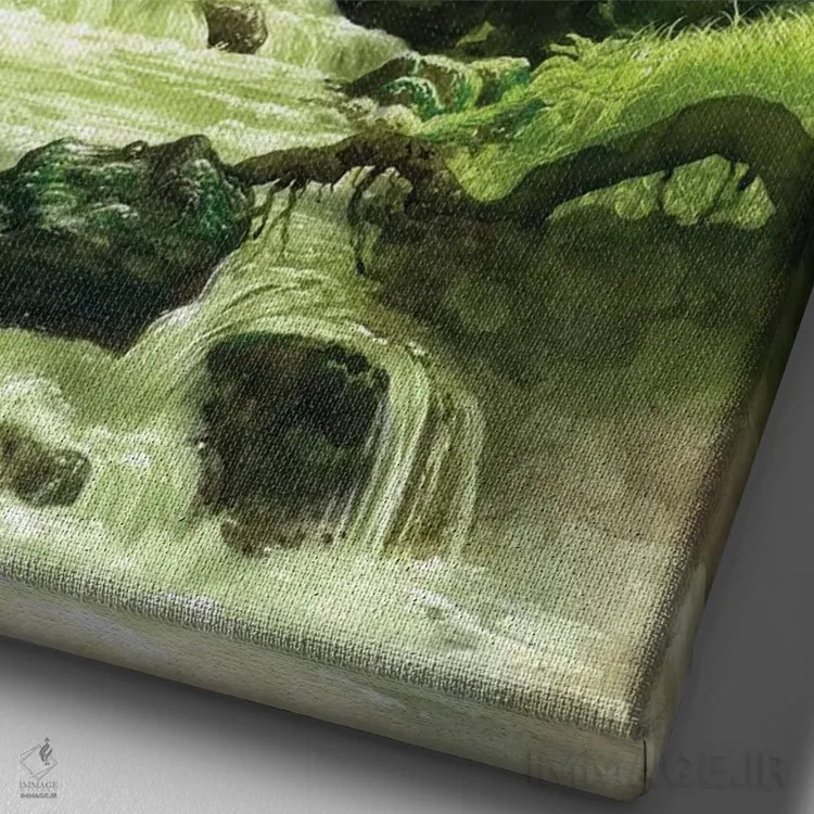 تابلو دکوراتیو کادمو اثر سیروئلو - نمای نزدیک بافت بوم