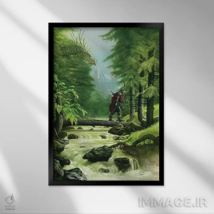 تابلو دکوراتیو کادمو اثر سیروئلو - نمای قابدار مشکی