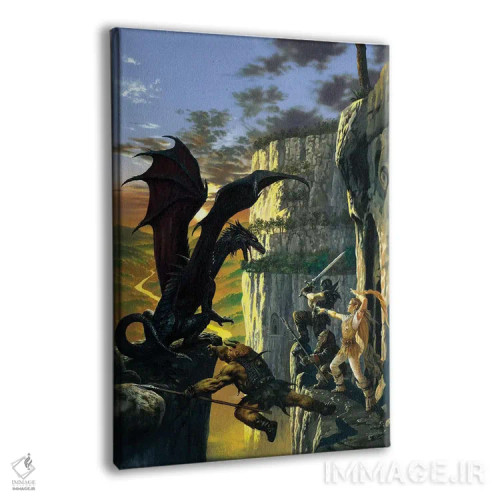 تابلو دکوراتیو سنگ تیره اثر سیروئلو - نمای پرسپکتیو محصول