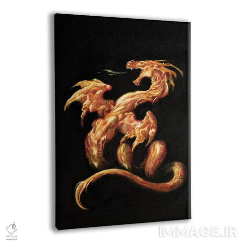 تابلو دکوراتیو آتش اثر سیروئلو - نمای پرسپکتیو محصول