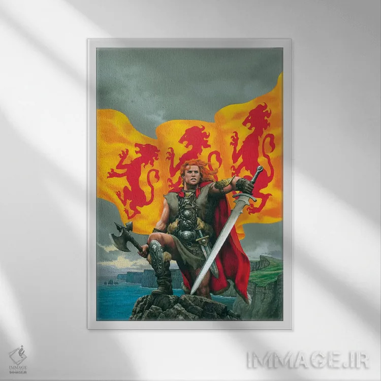 تابلو دکوراتیو برایان بورو اثر سیروئلو - نمای قابدار سفید