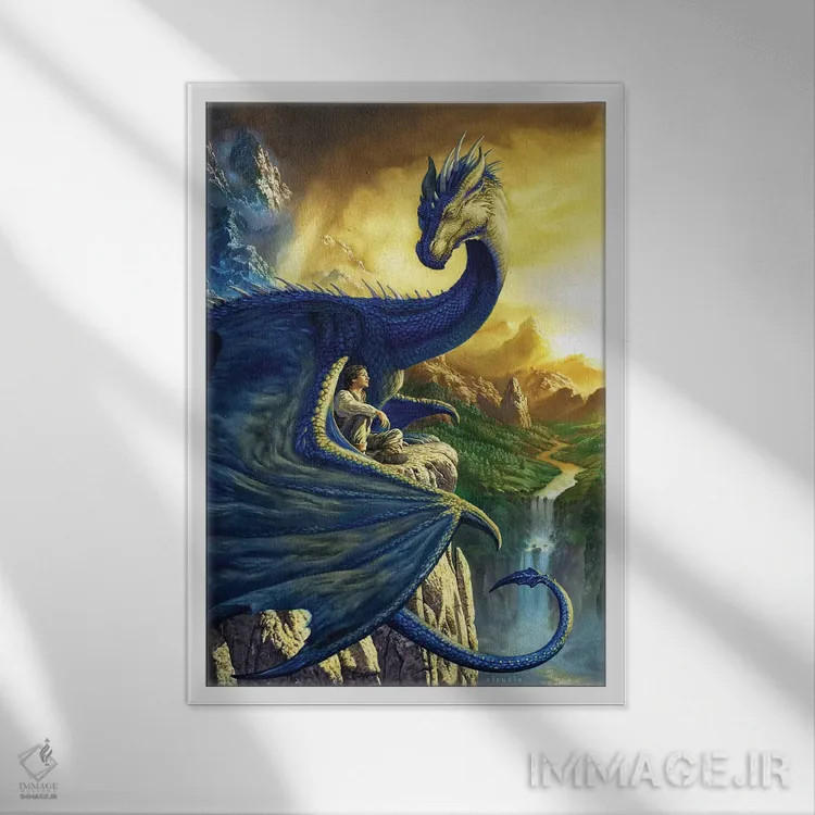 تابلو دکوراتیو اراگون اثر سیروئلو - نمای قابدار سفید