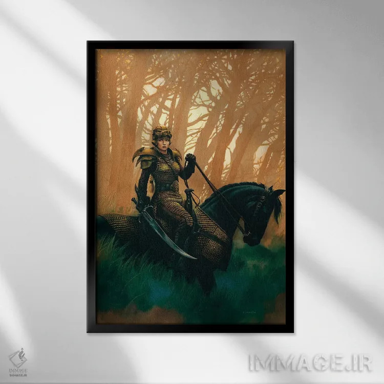 تابلو دکوراتیو دراکونیس اثر سیروئلو - نمای قابدار مشکی