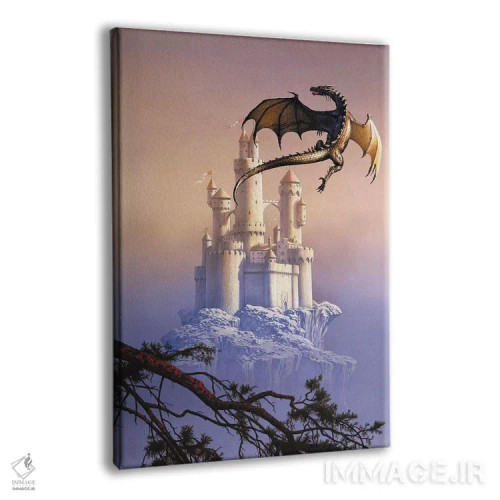 تابلو دکوراتیو اژدهای پرنده اثر سیروئلو - نمای پرسپکتیو محصول