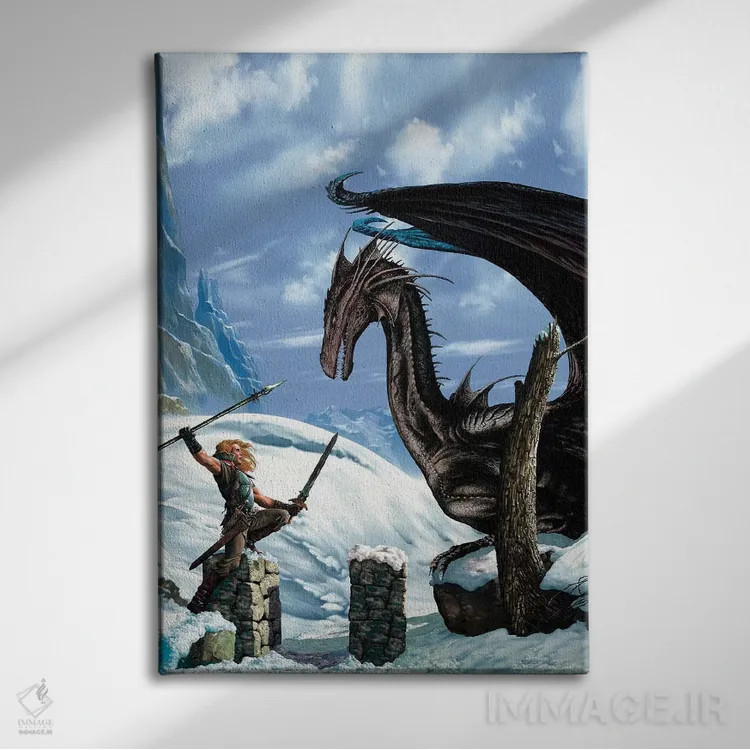 تابلو دکوراتیو گیلتونیل اثر سیروئلو - نمای روبهرو روی دیوار