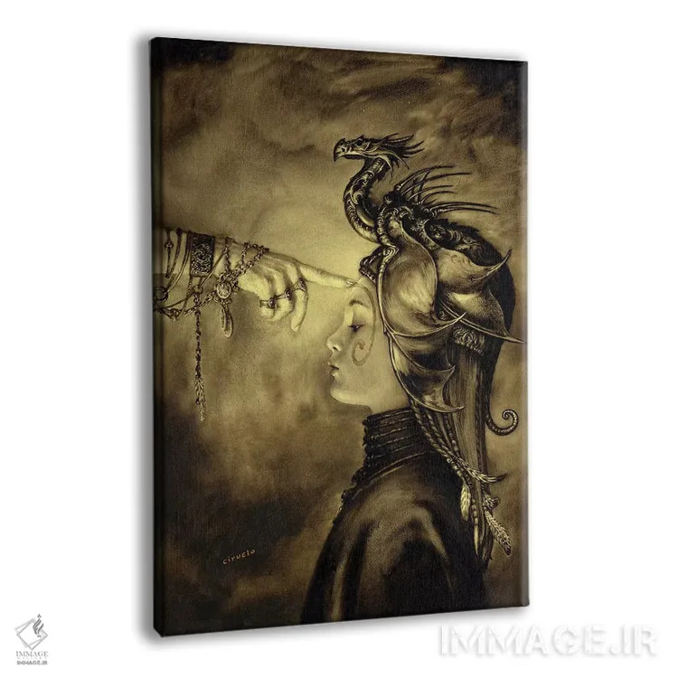 تابلو دکوراتیو آغاز اثر سیروئلو - نمای پرسپکتیو محصول