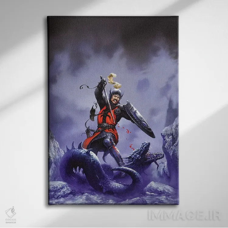 تابلو دکوراتیو لنسلات اثر سیروئلو - نمای روبهرو روی دیوار