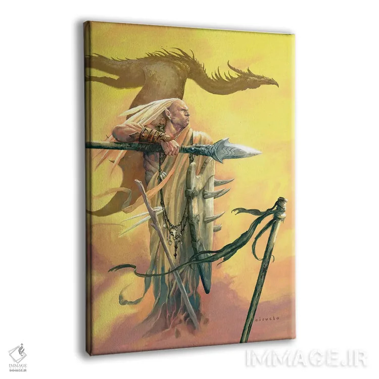 تابلو دکوراتیو اژدهای کایپو اثر سیروئلو - نمای پرسپکتیو محصول