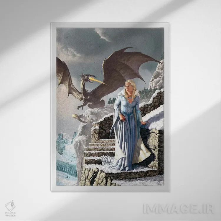 تابلو دکوراتیو جنگ بزرگ صلیبی اثر سیروئلو - نمای قابدار سفید