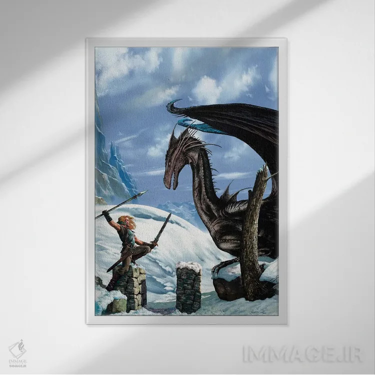 تابلو دکوراتیو گیلتونیل اثر سیروئلو - نمای قابدار سفید