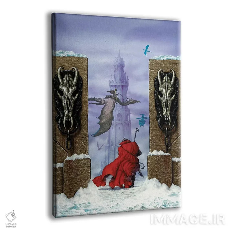 تابلو دکوراتیو سرزمین اژدهای مز اثر سیروئلو - نمای پرسپکتیو محصول