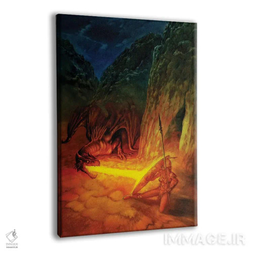 تابلو دکوراتیو آمازون سرخ اثر سیروئلو - نمای پرسپکتیو محصول