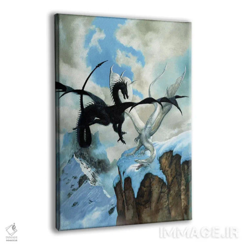 تابلو دکوراتیو اژدهای نبرد اثر سیروئلو - نمای پرسپکتیو محصول