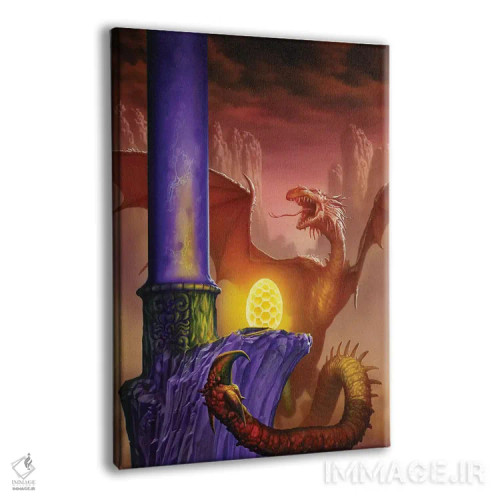 تابلو دکوراتیو وایورن اثر سیروئلو - نمای پرسپکتیو محصول