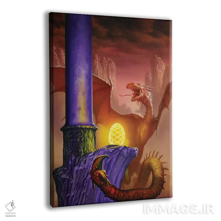 تابلو دکوراتیو وایورن اثر سیروئلو - نمای پرسپکتیو محصول