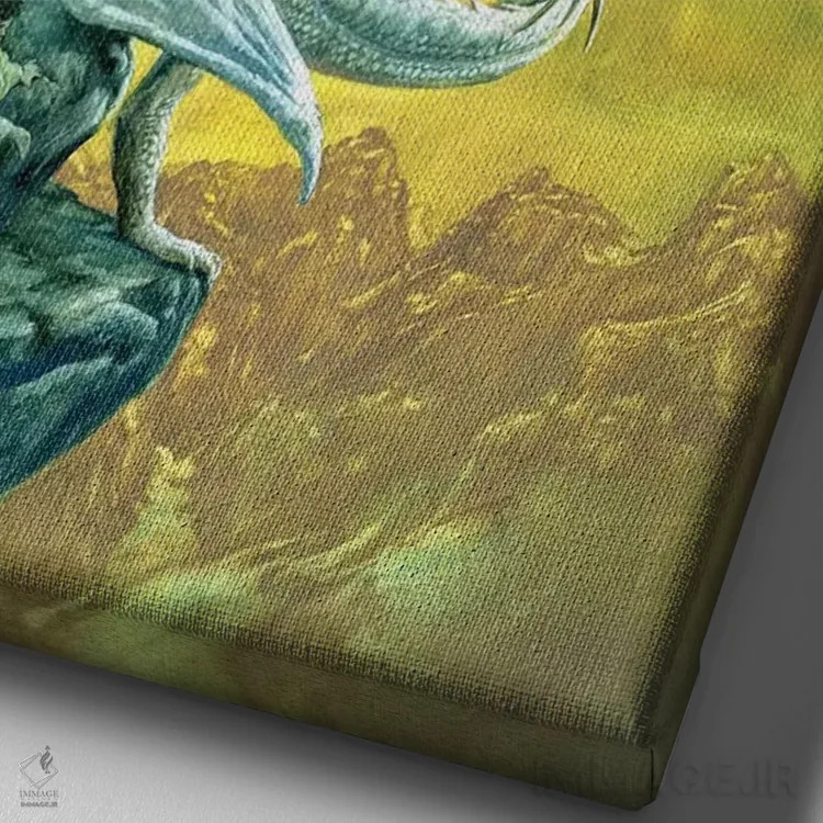 تابلو دکوراتیو نجات اثر سیروئلو - نمای نزدیک بافت بوم